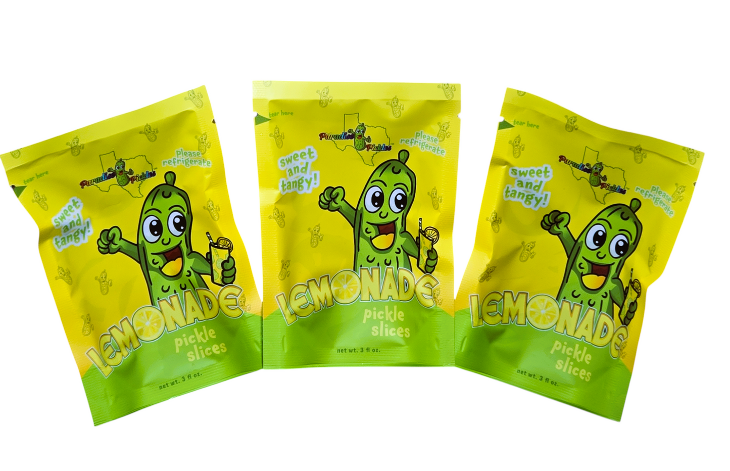 Lemonade Pickle Snacks! 3 Packs!