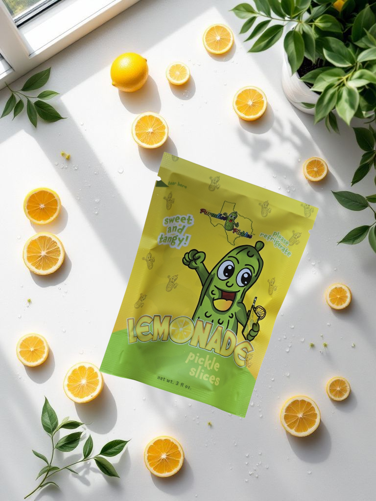 Lemonade Pickle Snacks! 3 Packs!